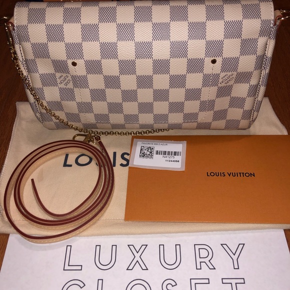 SOLD❌ *NWT* Louis Vuitton Favorite MM Damier Azur - Picture 8 of 8